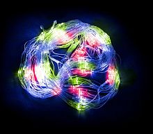 Гирлянда светодиодная "Сетка" Feron CL30 240LED 10Вт Многоцветная (RGB) IP20 240 диодов 2х2м картинка 